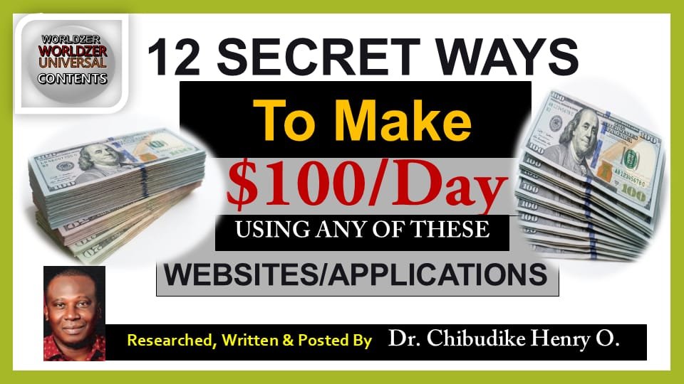 12 secret ways to make $100 in a day